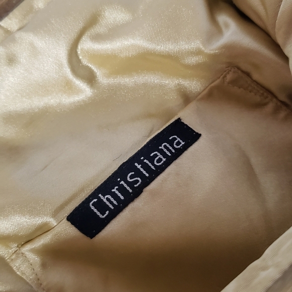 Christiana vintage tapestry shoulder bag beaded kiss lock - Picture 5 of 8